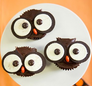 cup cake owls