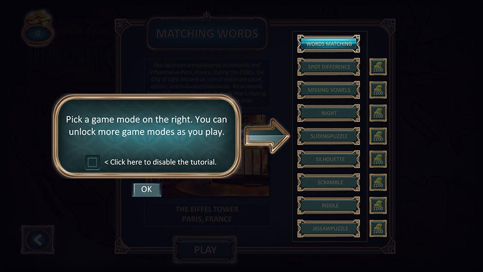 Zapplin Time! The Roaring Twenties - Select Game Mode